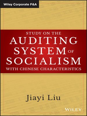 cover image of Study on the Auditing System of Socialism with Chinese Characteristics